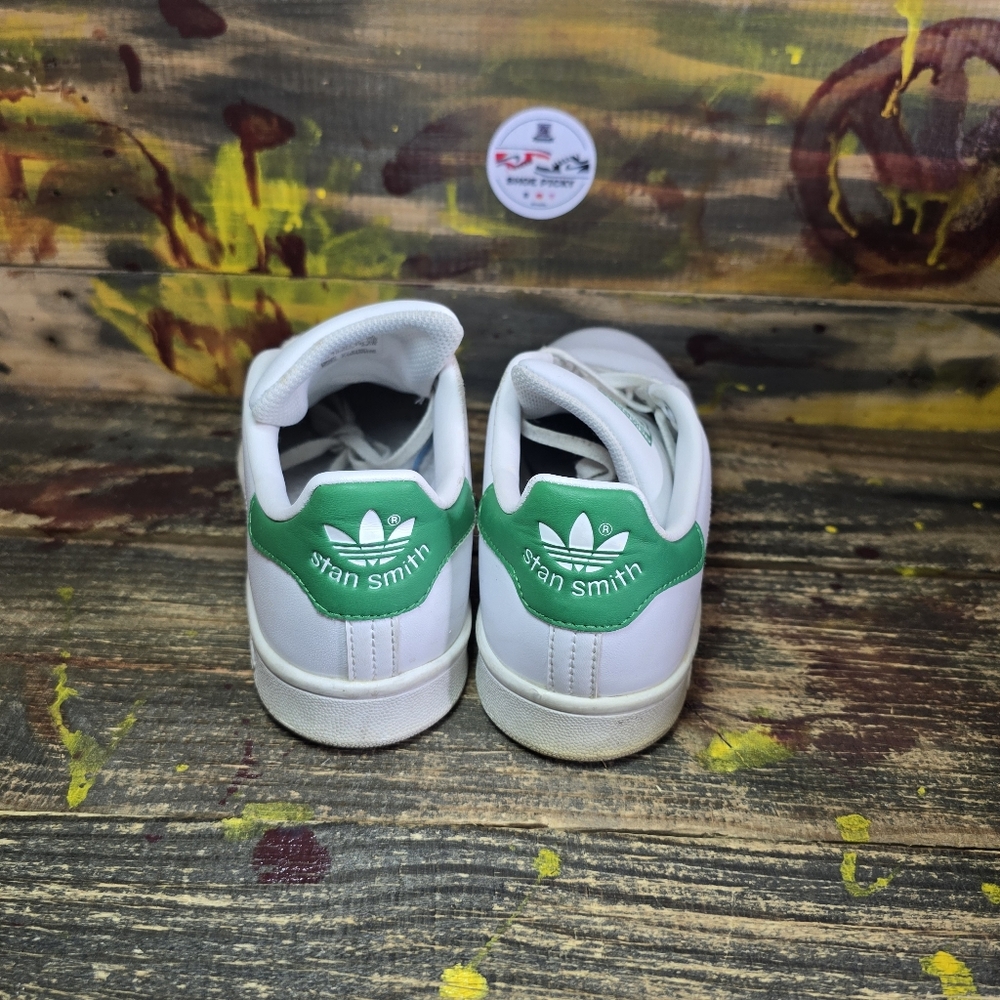 Adidas Stan Smith‎ Shoes Mens Size 5 [women size 6] White Green Classic Tennis - Picture 6 of 8